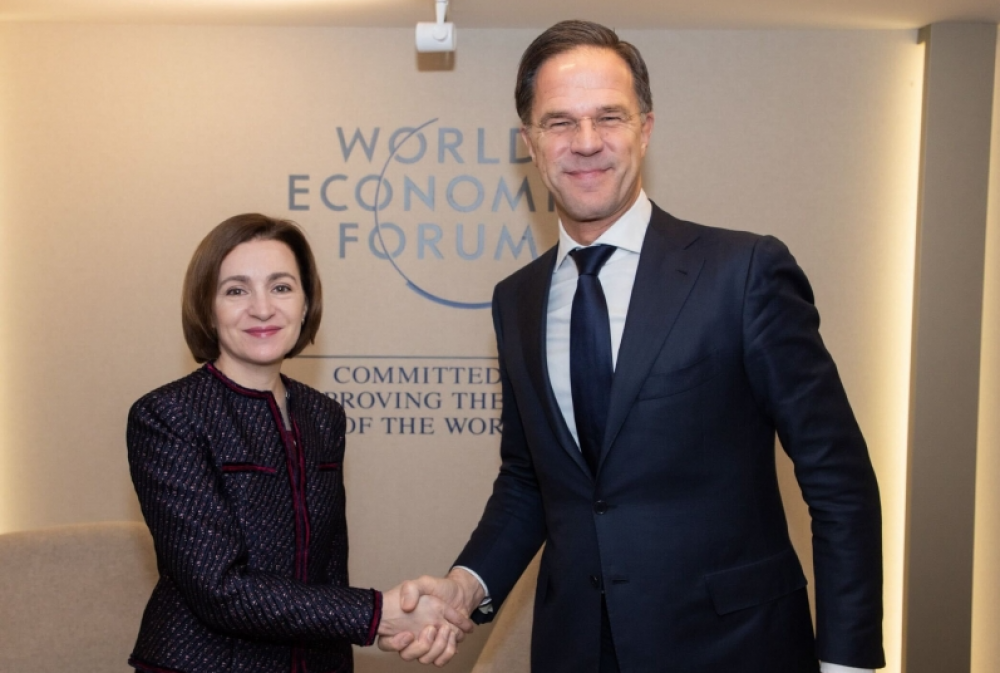 Maia Sandu a discutat cu premierul Regatului Țărilor de Jos, Mark Rutte